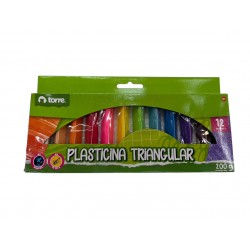 PLASTICINA TRIANG 12COL TORRE