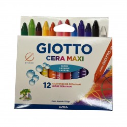 LAPIZ CERA MAXI 12COL GIOTTO