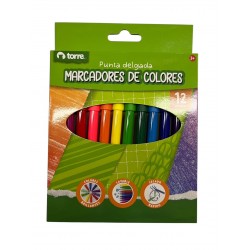 MARCADORES 12COL PUNTA...
