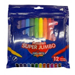 PLUMONES 12COL SUPER JUMBO...