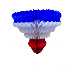 ADORNO TROMPO TRICOLOR 18CM UN